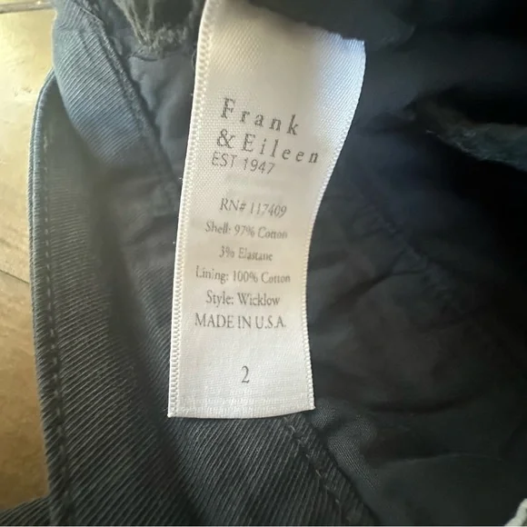 Frank & Eileen Wicklow 2
Chino Pants Stonewash Black
Denim Raw Hem Womens - Picture 9 of 11